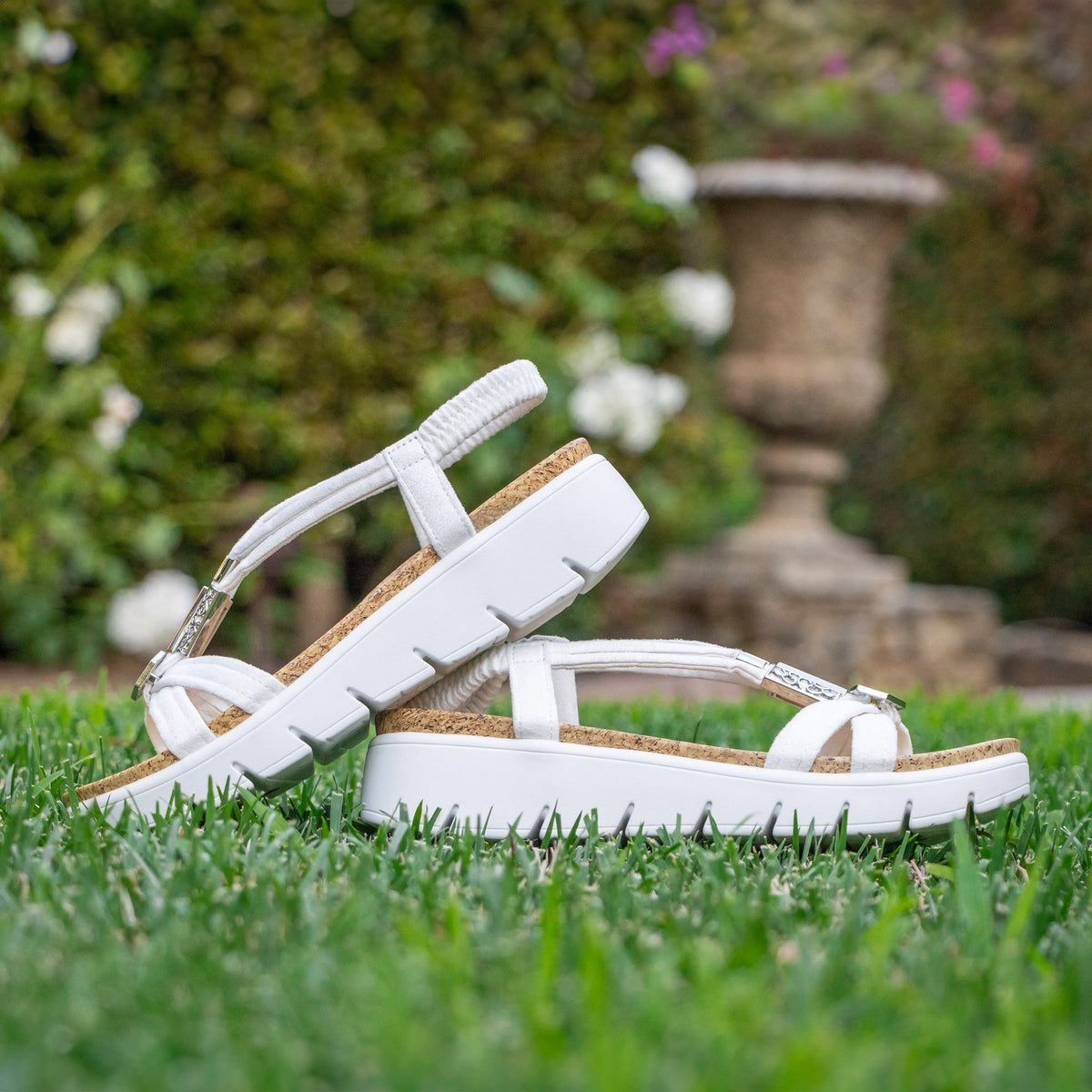 Roz True White Sandal | Alegria Shoes