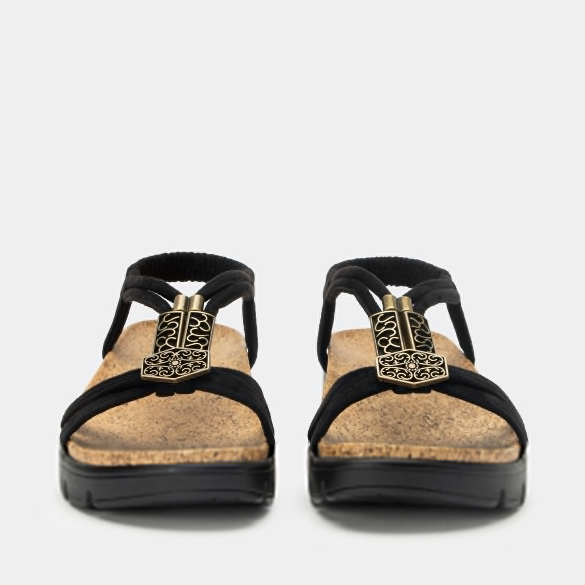 Roz Casual Black Sandal | Alegria Shoes