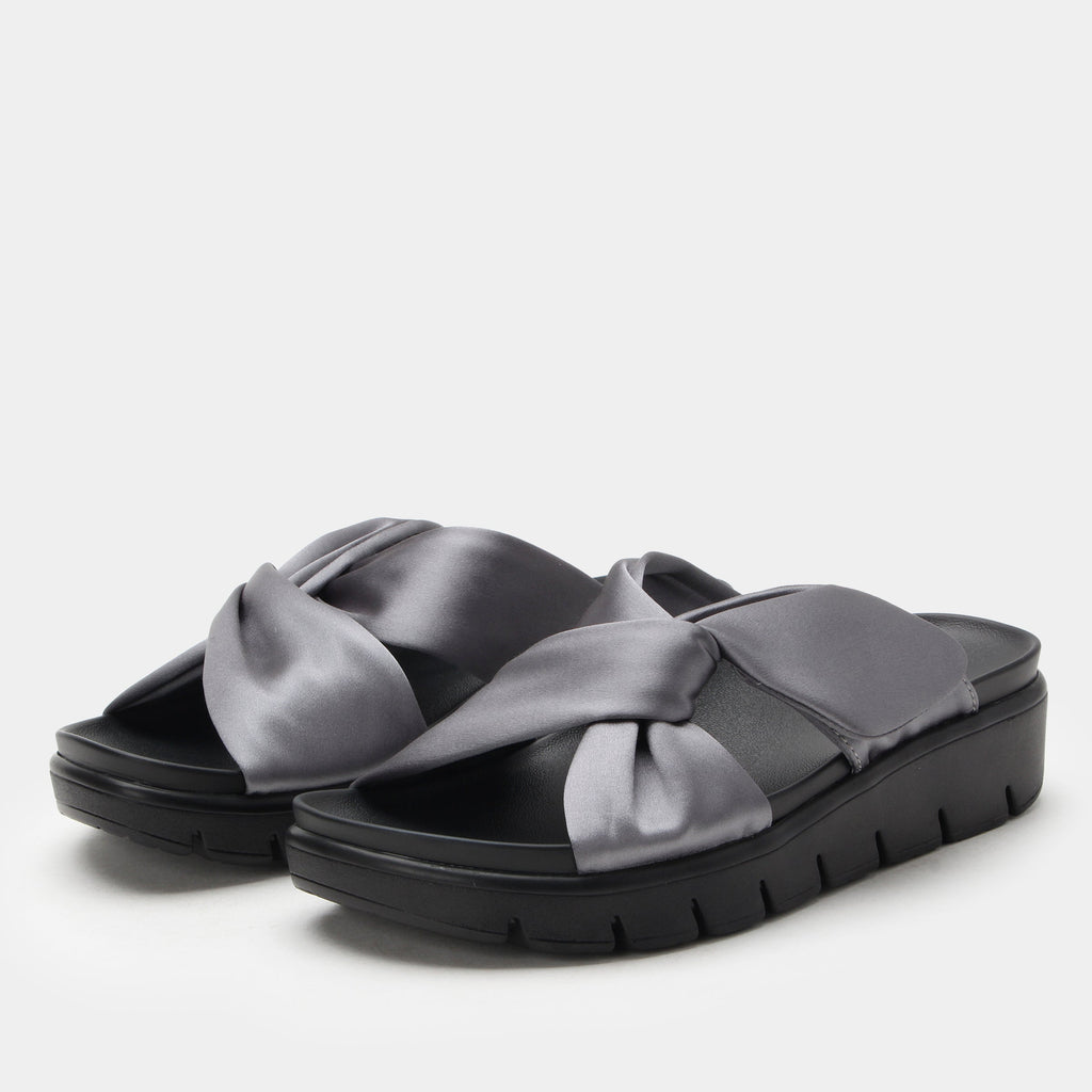 Rylie Gunmetal Sandal | Alegria Shoes