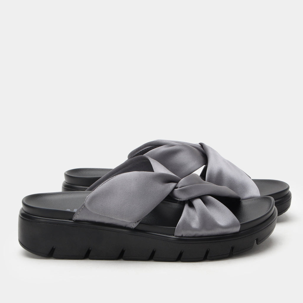 Rylie Gunmetal Sandal | Alegria Shoes