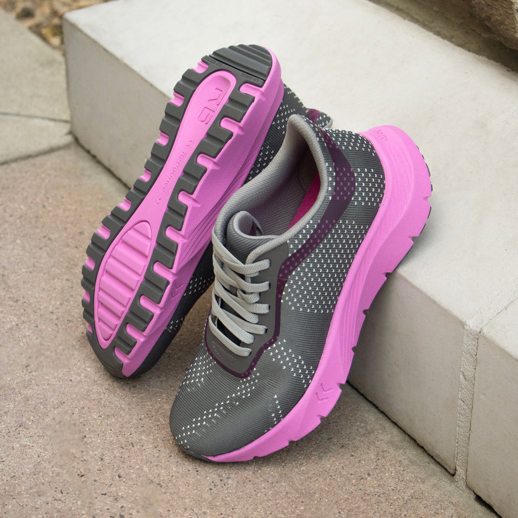 Rize Fuchsia Pop shoe on a lightweight EVA Rebounce outsole 