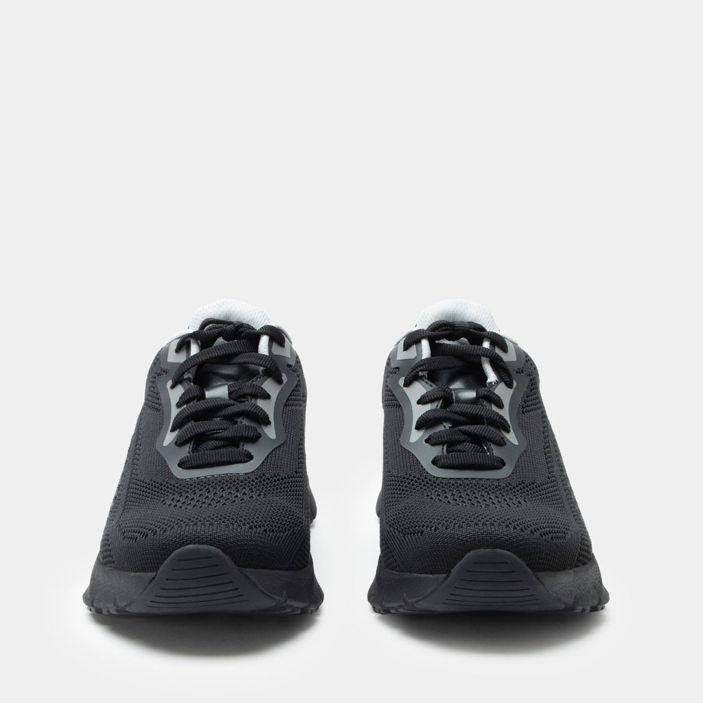 Rize Onyx shoe on a lightweight EVA Rebounce outsole| Lace up black shoe with Dream Fit knit uppers.