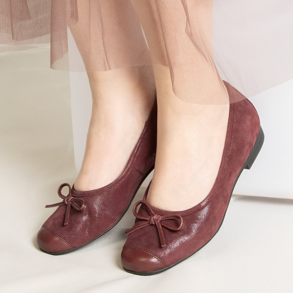 Talya Maroon Mist Shoe | Alegria Shoes