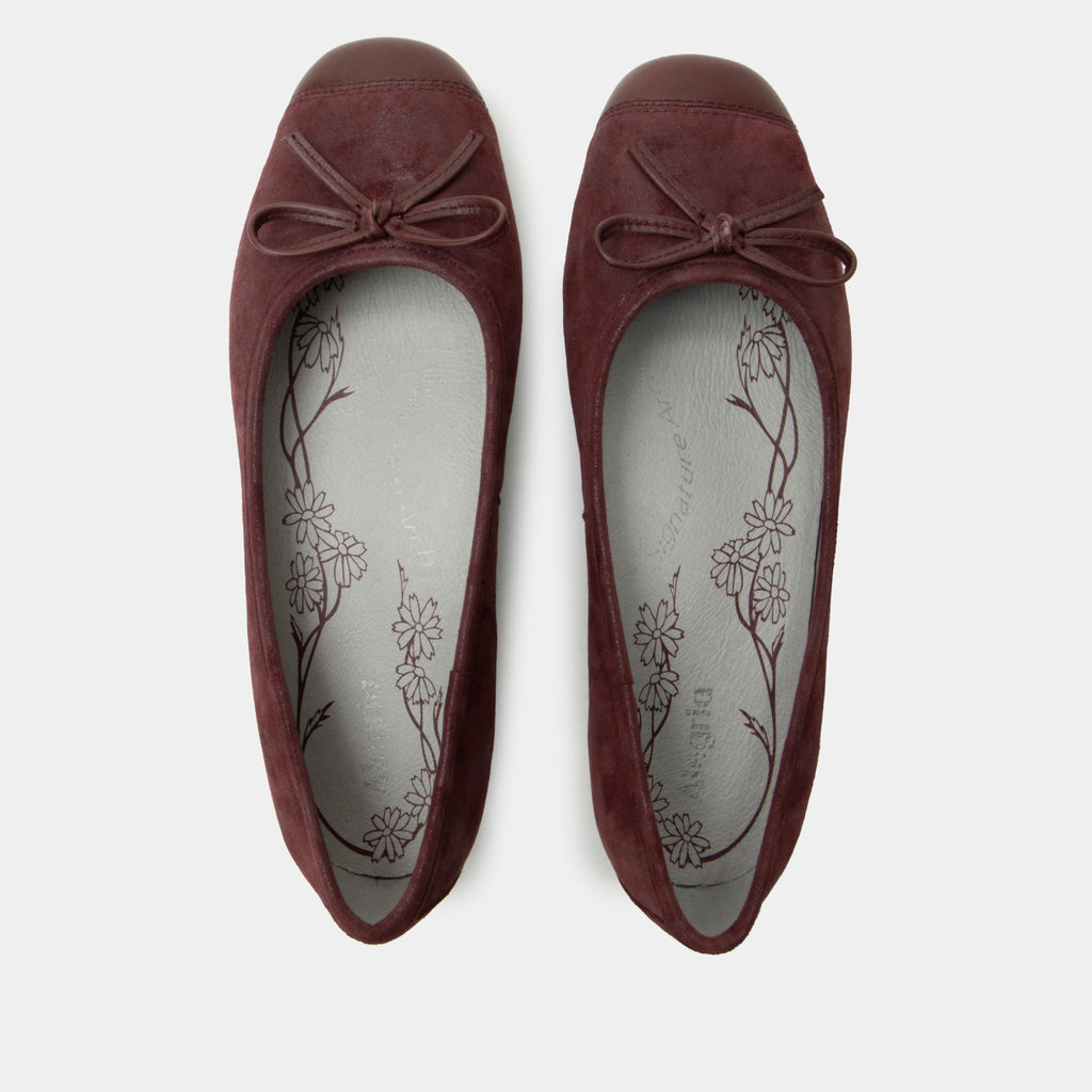 Talya Maroon Mist Shoe | Alegria Shoes
