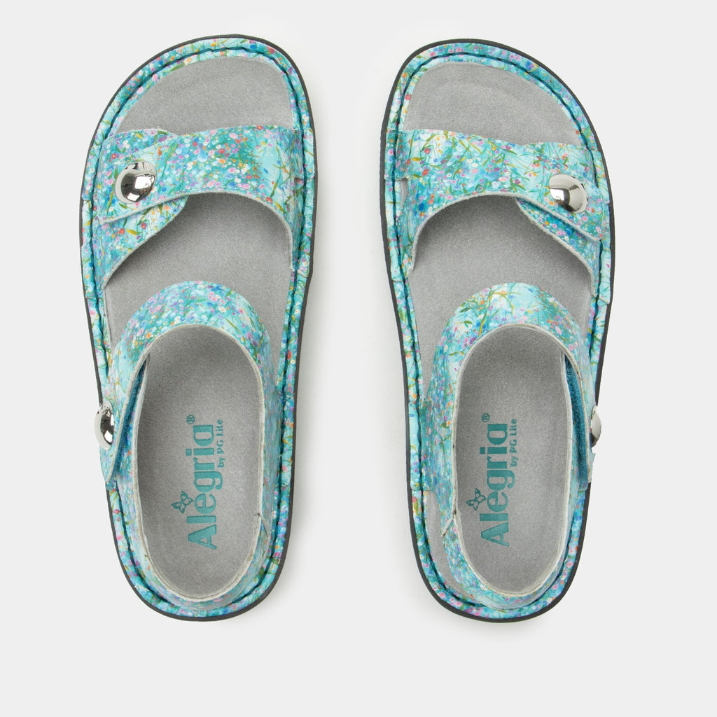 Vienna Aqua Flora Sandal | Alegria Shoes