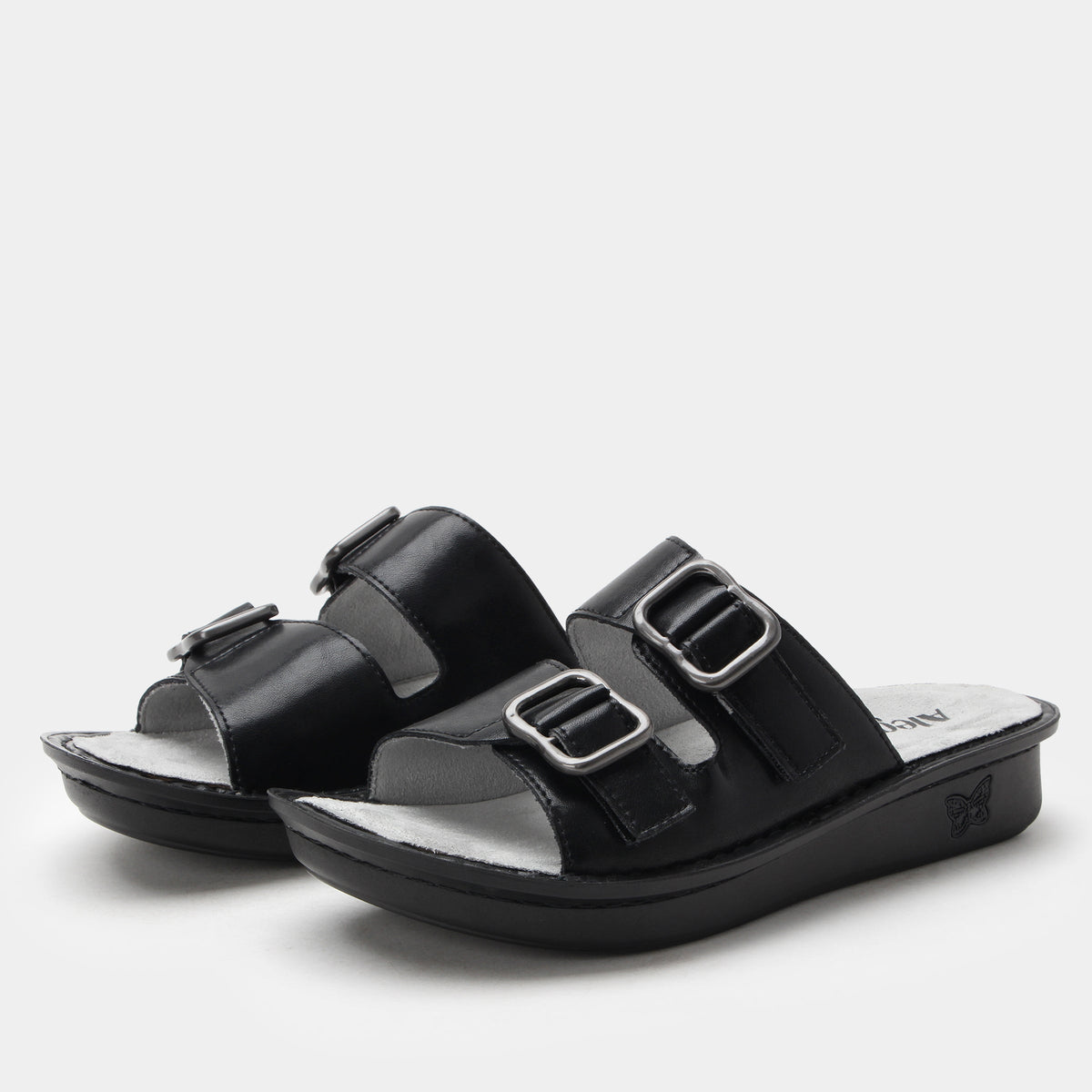 Verah Black Sandal | Alegria Shoes