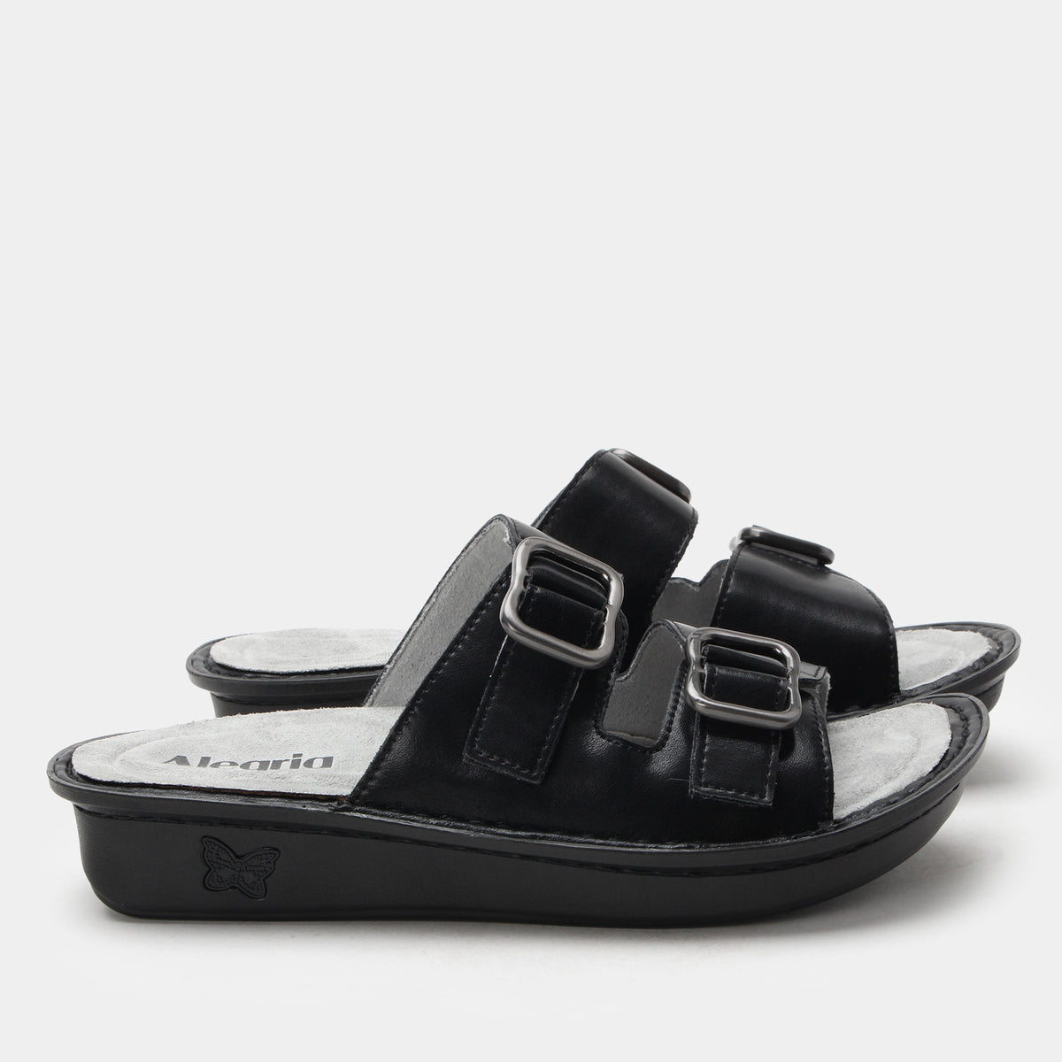Verah Black Sandal | Alegria Shoes