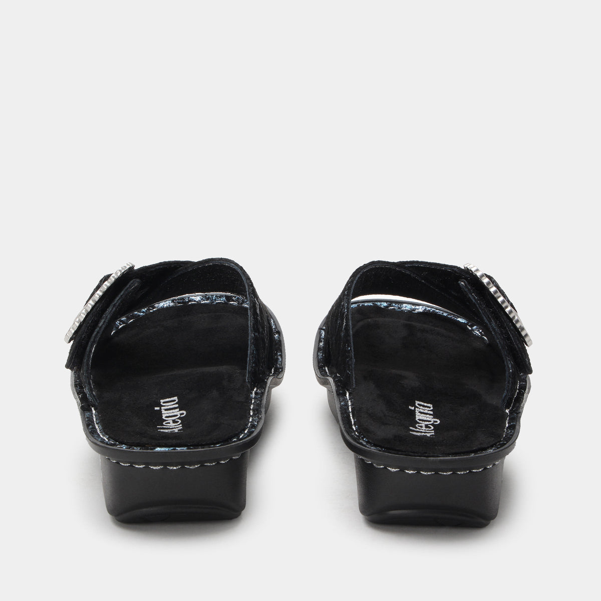 Vanya Moon Shadow Silver Sandal | Alegria Shoes