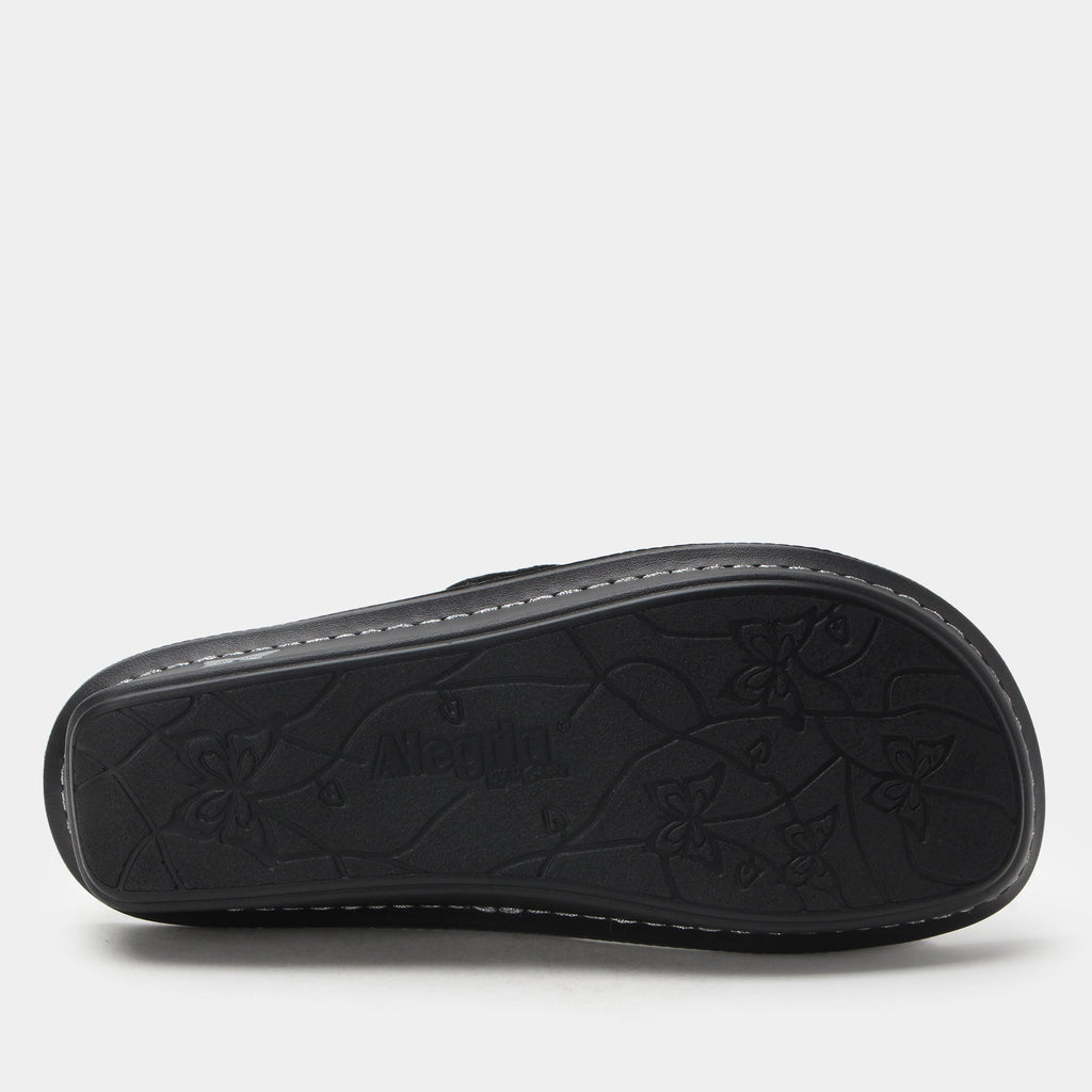 Vanya Moon Shadow Silver Sandal | Alegria Shoes
