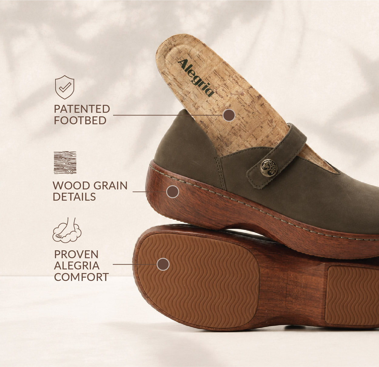 Opheliah Worn Cognac Breeze Shoe Alegria Shoes