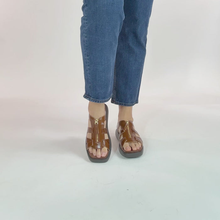 Palmer Marrone Sandal | Alegria Shoes