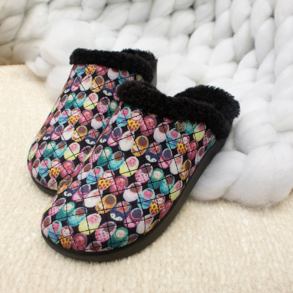 Comfee Fresh Baked backless slipper lined with warm sherpa with cozy comfort outsole - COM-7811_S1X