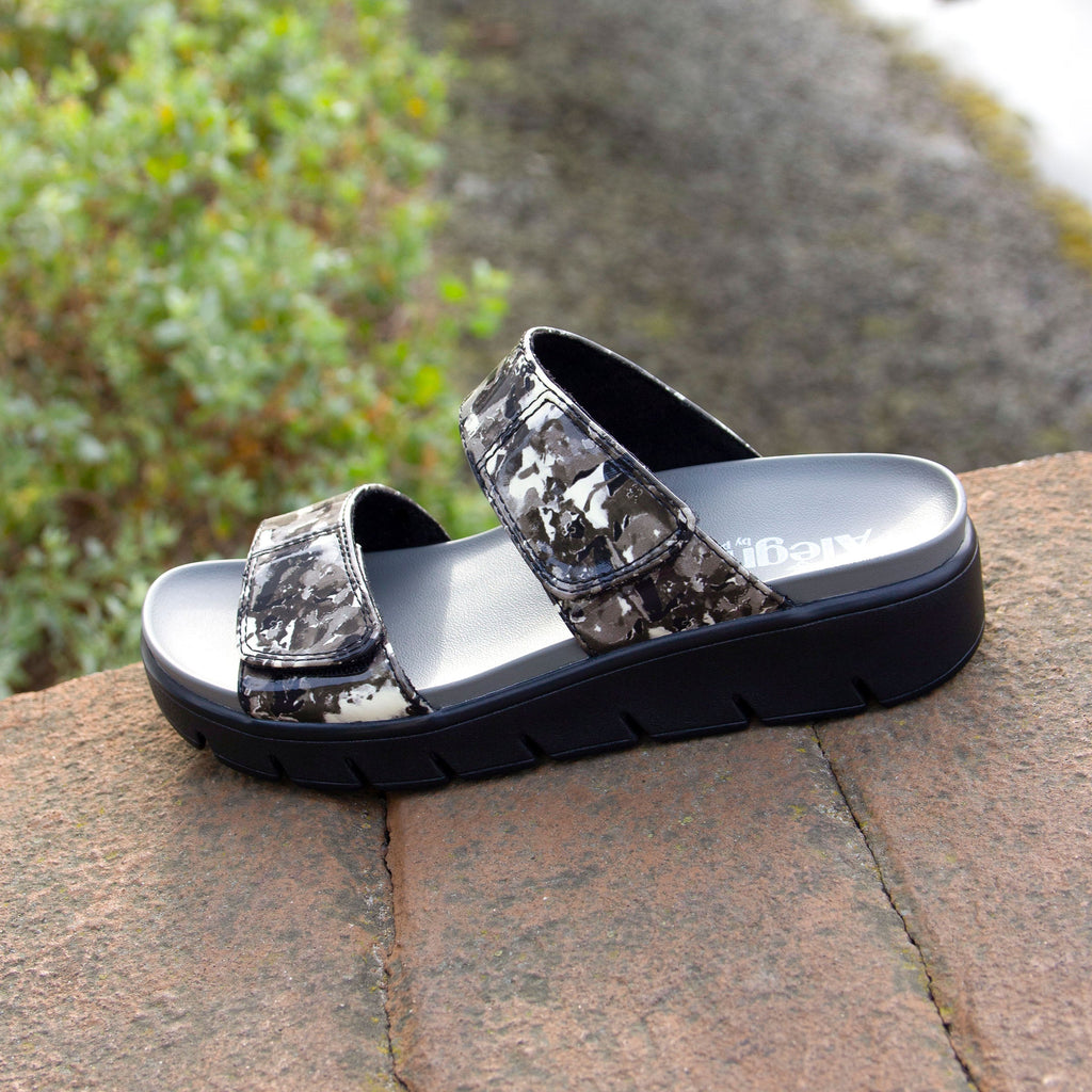 Rubie Collage Greys Sandal | Alegria Shoes