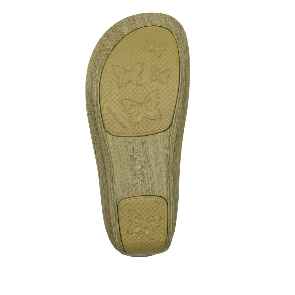 Classic Prime Time leather open back clog on classic rocker outsole - ALG-7503_S6