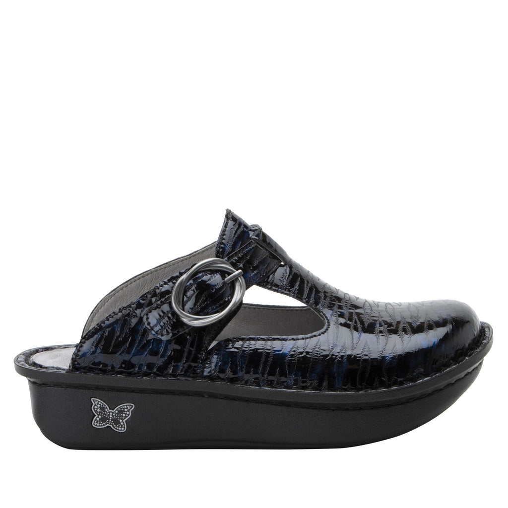 Classic Ocean Surf leather open back clog on classic rocker outsole - ALG-7571_S3