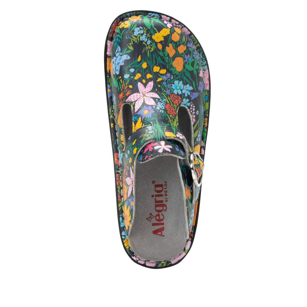 Classic Sweet Emotions leather open back clog on classic rocker outsole - ALG-7411_S4