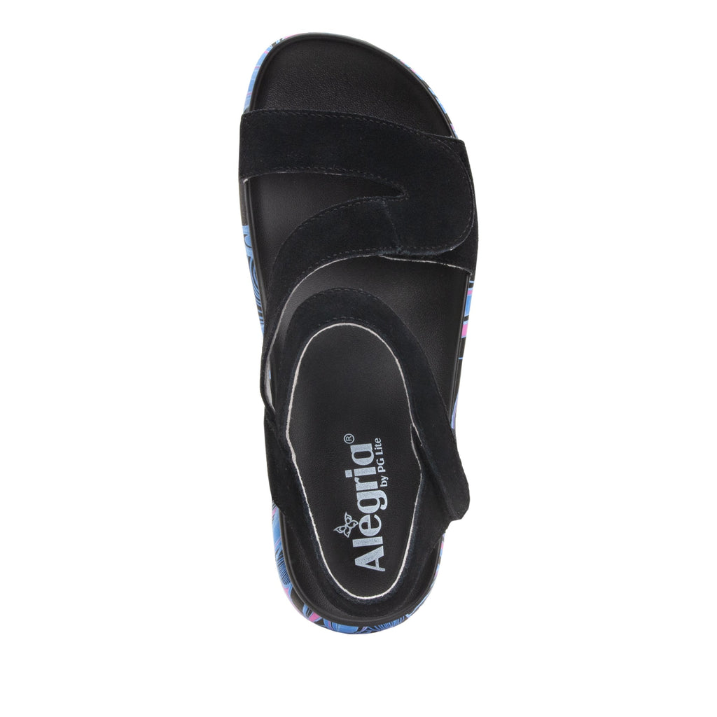 Anah I Got You Babe Black sandal on a printed heritage sport outsole - ANA-170_S4 (1979442692150)