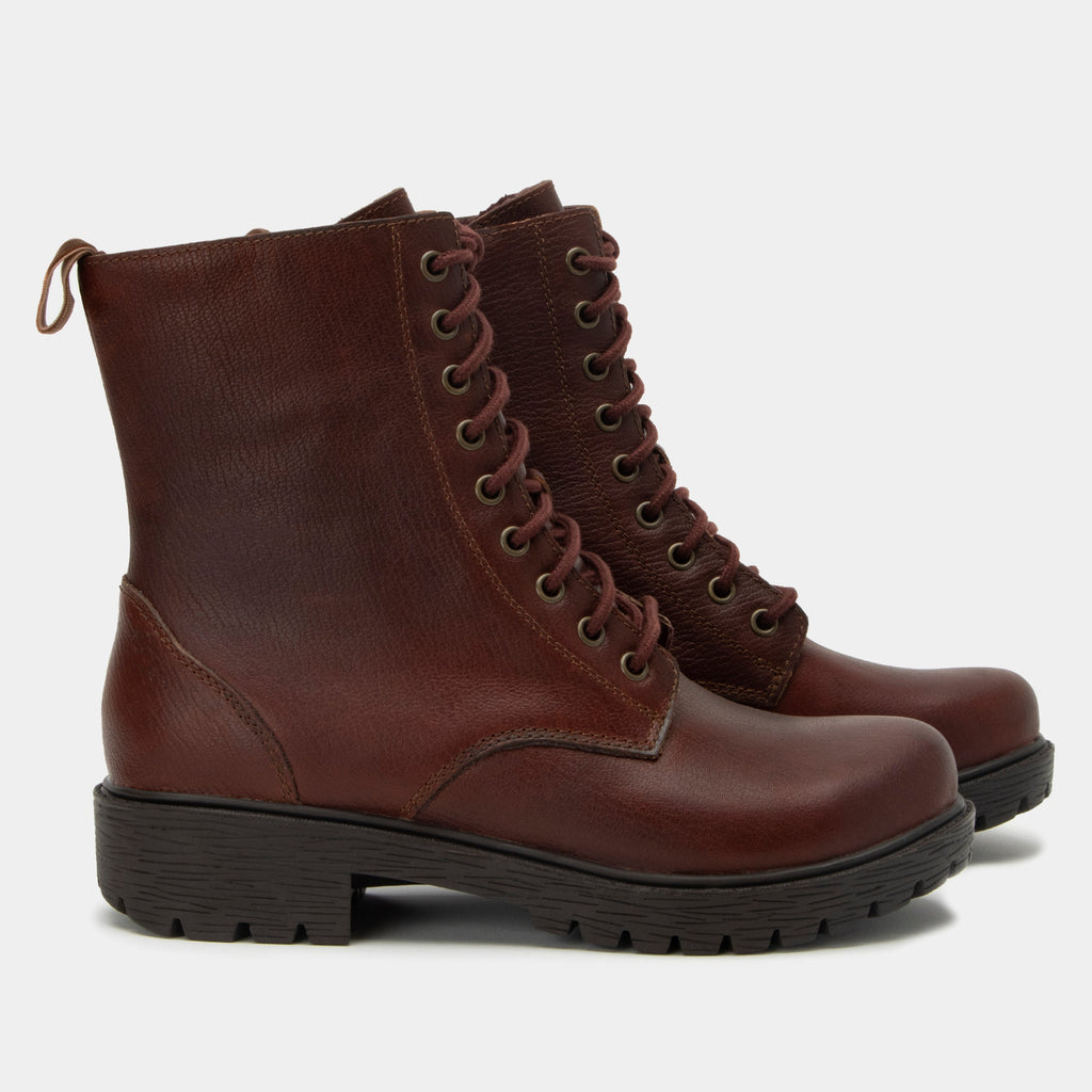 Ari Chestnut Boot | Alegria Shoes