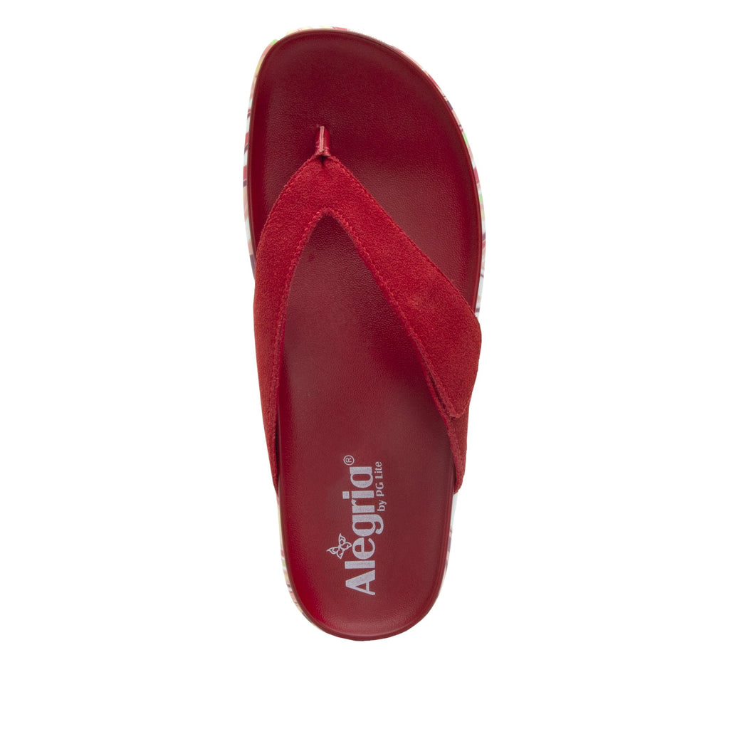 Astara I Got You Babe Red sandal on a printed heritage sport outsole - AST-172_S4 (2005366145078)