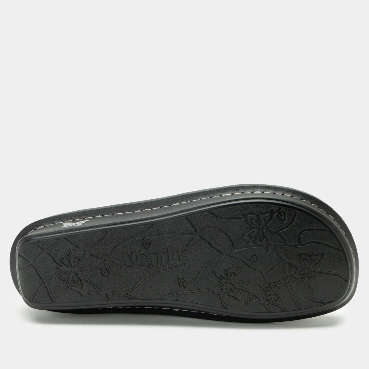Debra Black Embossed Rose Shoe | Alegria Shoes