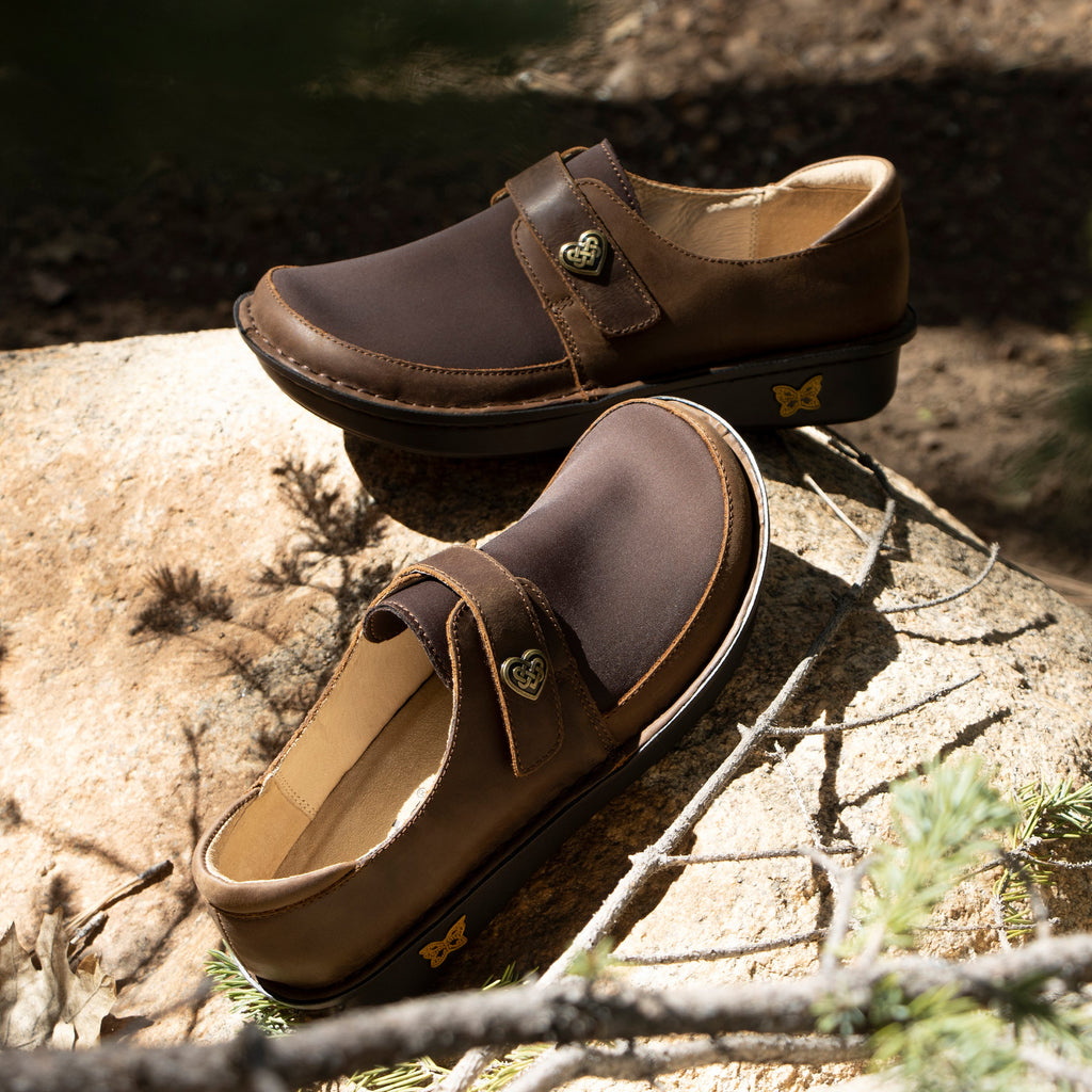 Brenna Oiled Brown Shoe with Dream Fit technology paired with mini outsole - BRE-7583_S2