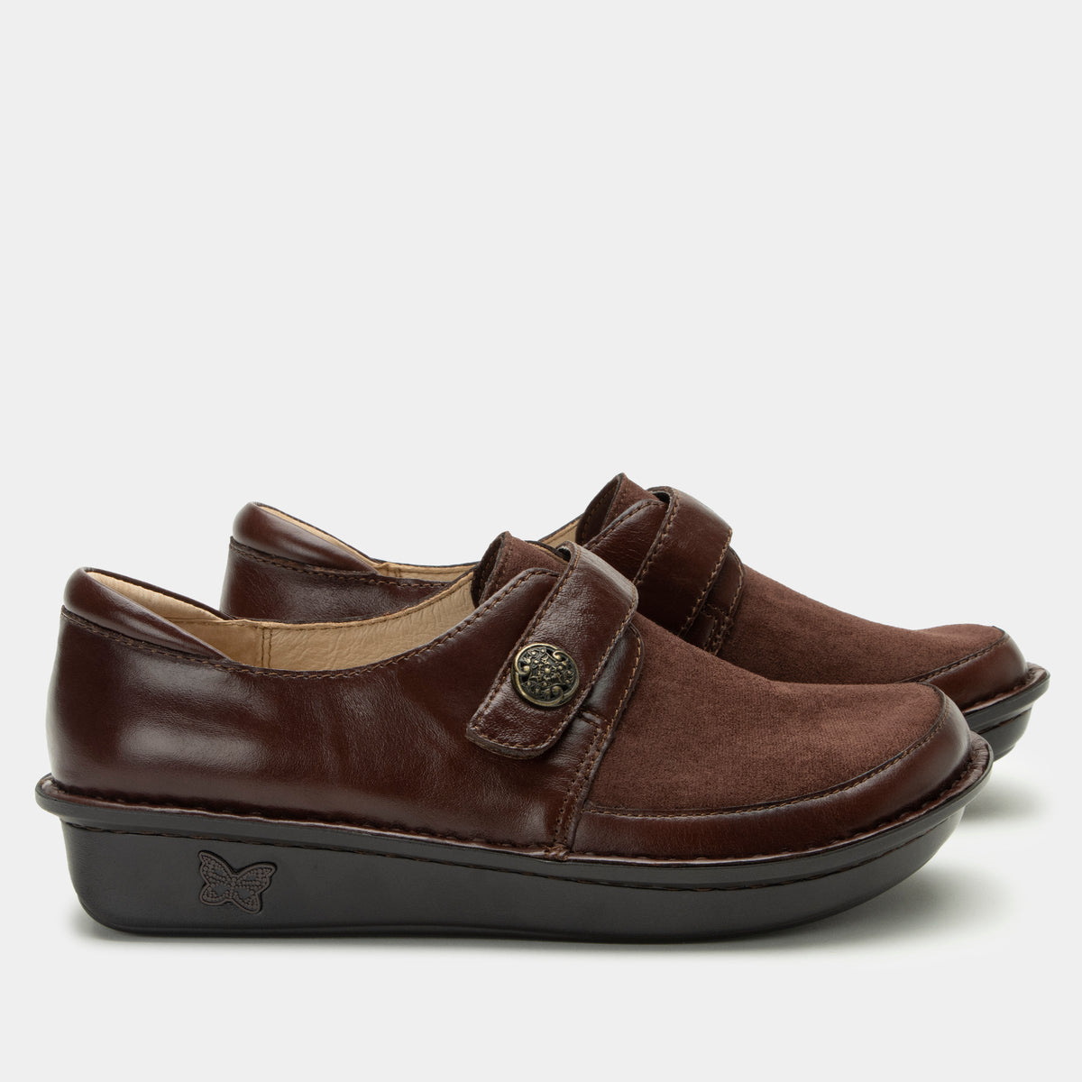 Brenna Choco Luster Shoe | Alegria Shoes