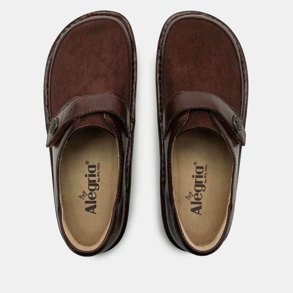 Brenna Choco Luster Shoe | Alegria Shoes
