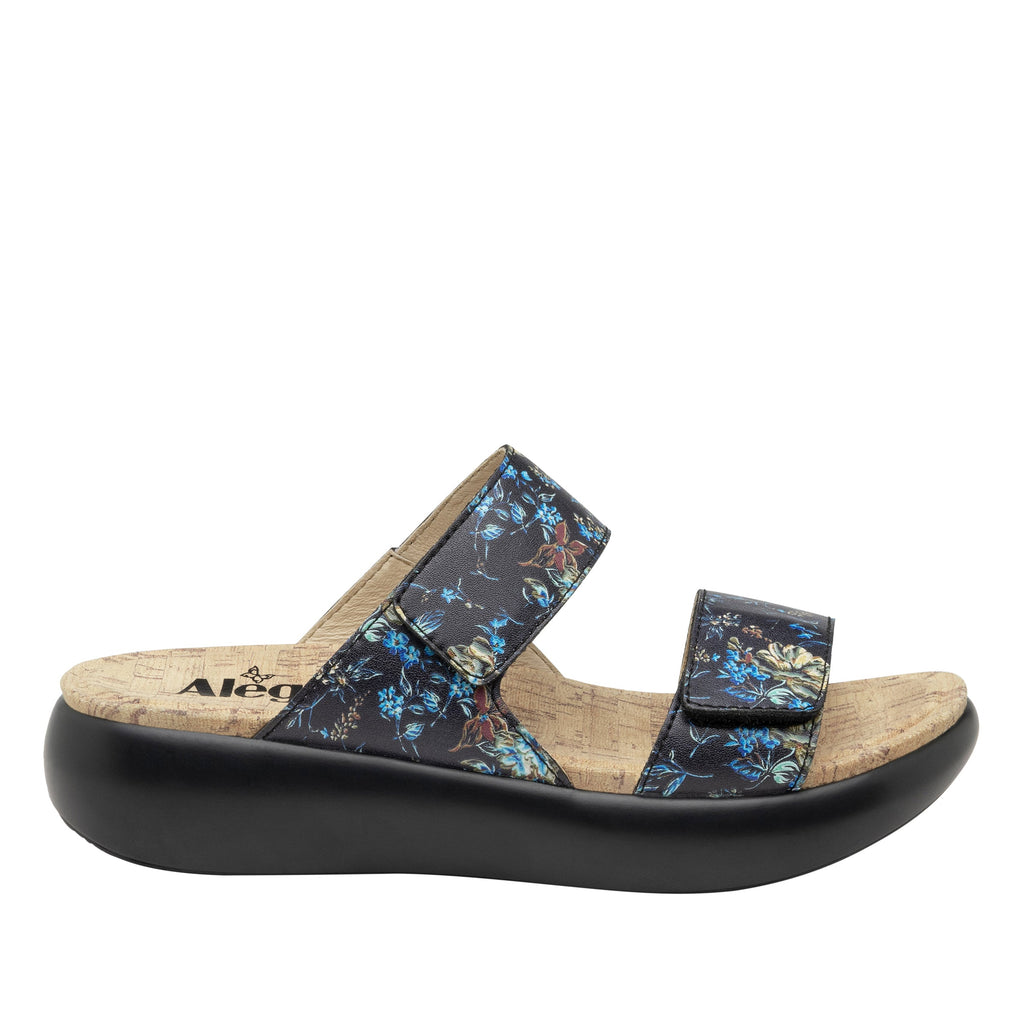 Bryce Passionate slip on two strap sandal with non-flexing sleek rocker bottom with built in arch support  - BRY-7533_S3