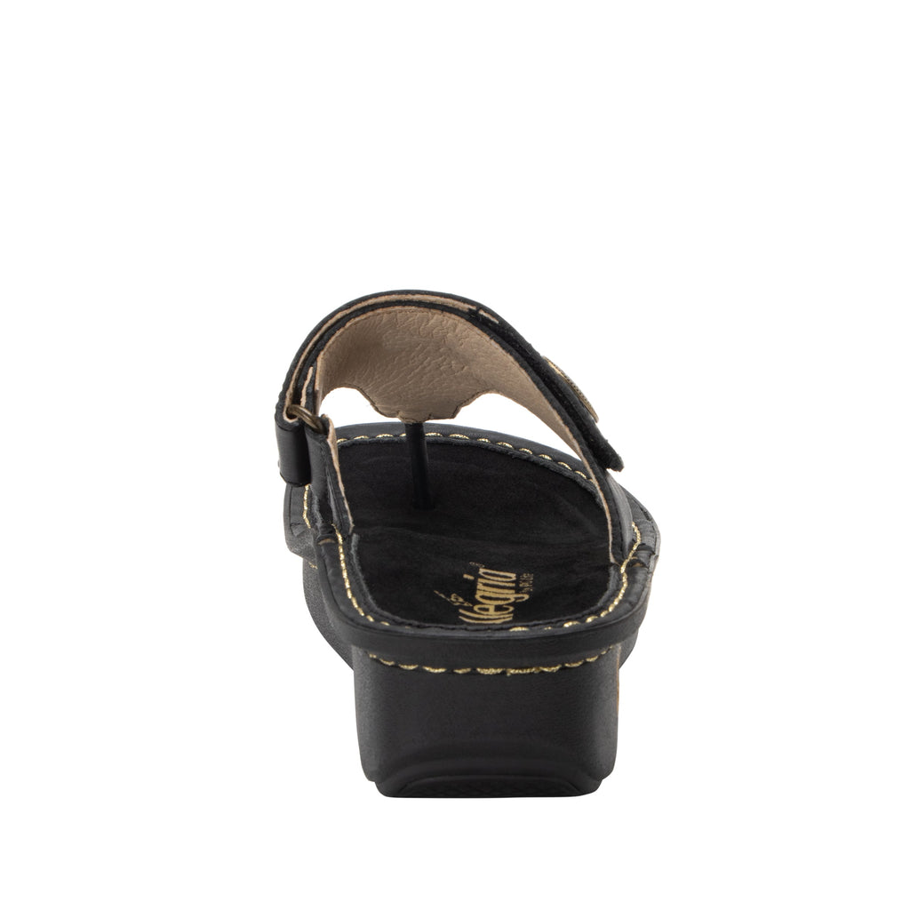 Carina Coal flip-flop style sandal on the Classic rocker outsole - CAR-7406_S4
