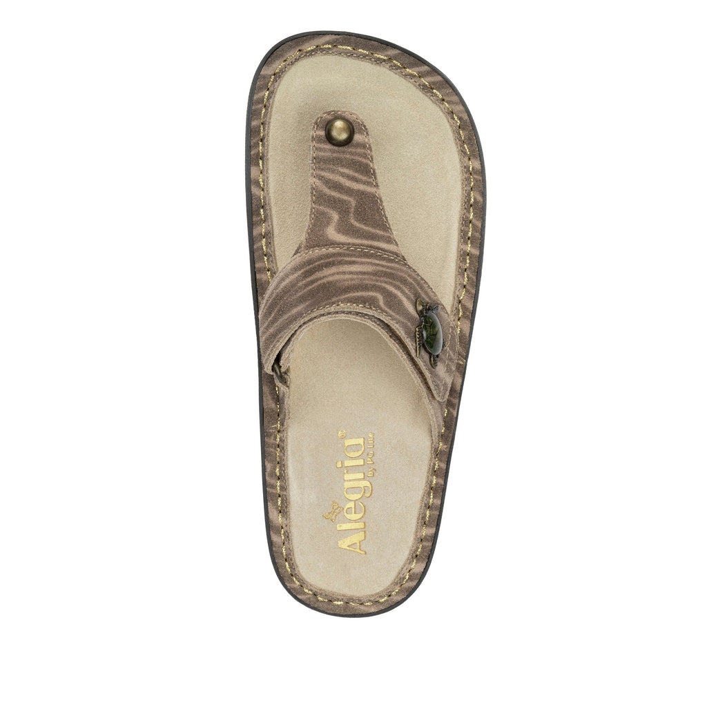 Carina Sea Turtle flip-flop style sandal on the Classic rocker outsole - CAR-7538_S4