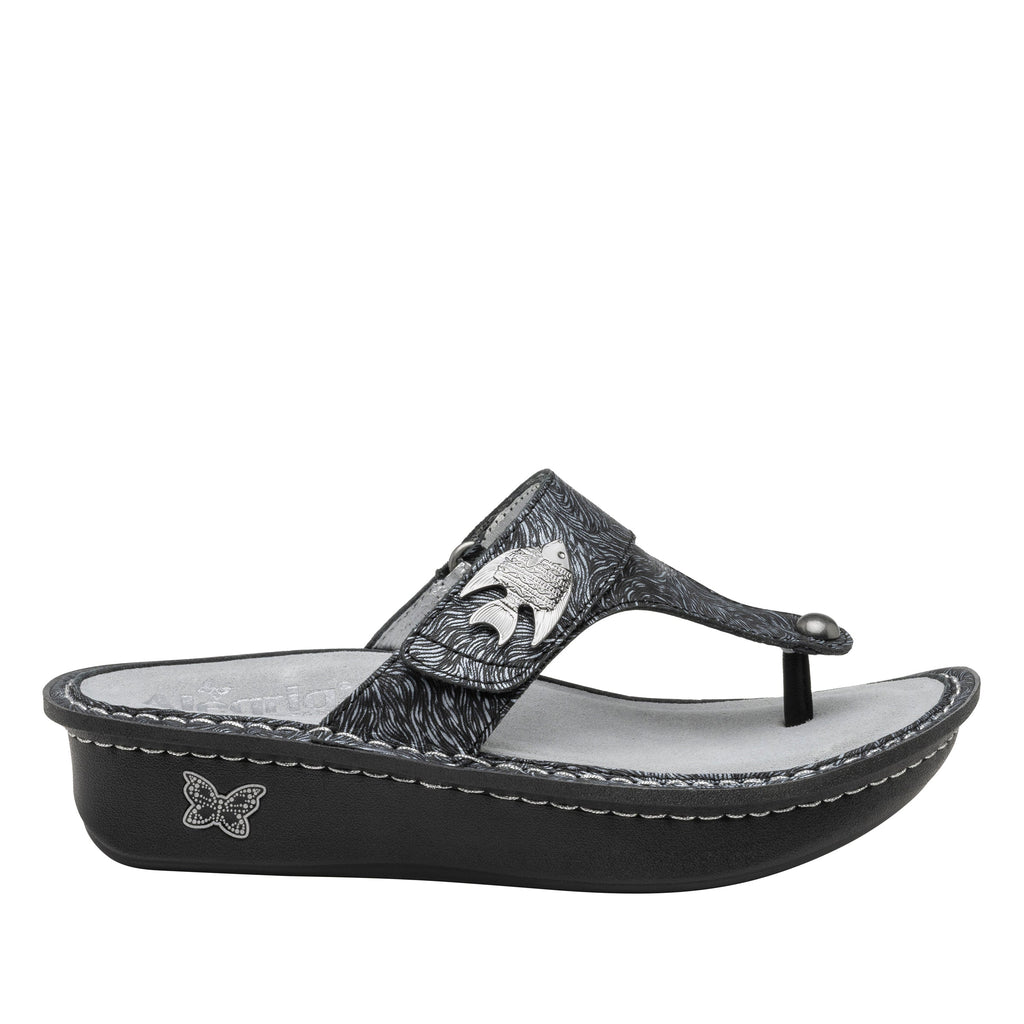 Carina Dream With The Fishes flip-flop style sandal on the Classic rocker outsole - CAR-7539_S3