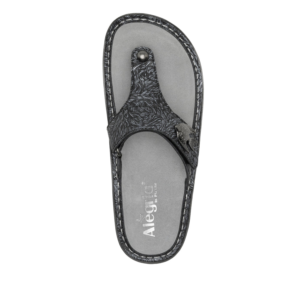 Carina Dream With The Fishes flip-flop style sandal on the Classic rocker outsole - CAR-7539_S5