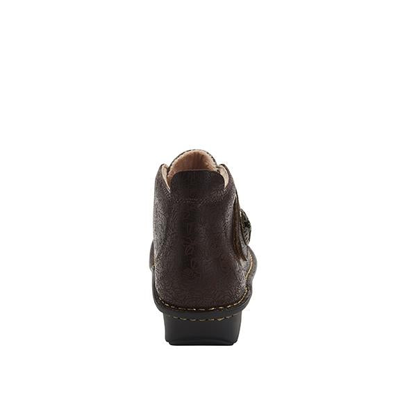 Caiti Cocoa Impression Boot with adjustable strap on the mini outsole - CAT-7824_S3