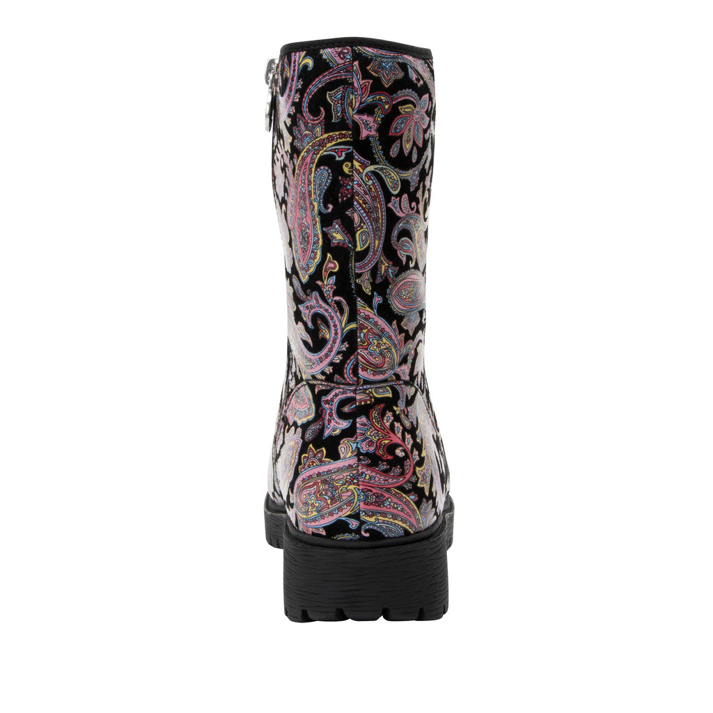 Chalet Groovy Baby suede printed leather boot on our Luxe Lug outsole - CHL-7612_S4