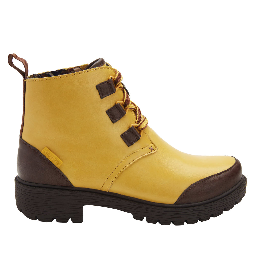 Cheri Mustard water-resistant boot with rugged lug inspired outsole- CHR-7939_S2
