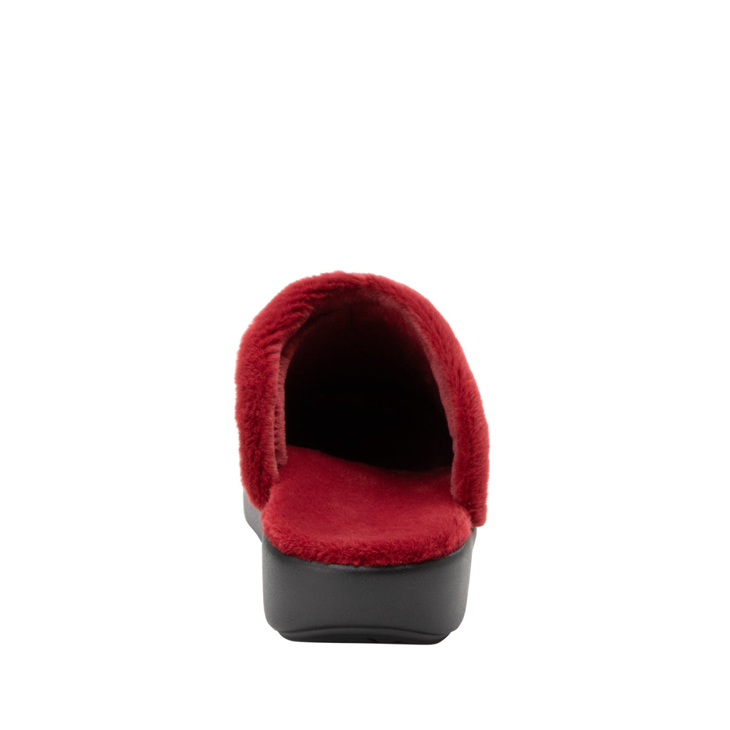Comfee Fuzzy Wuzzy Wine backless plush slipper with a cozy comfort outsole  - COM-7629_S4