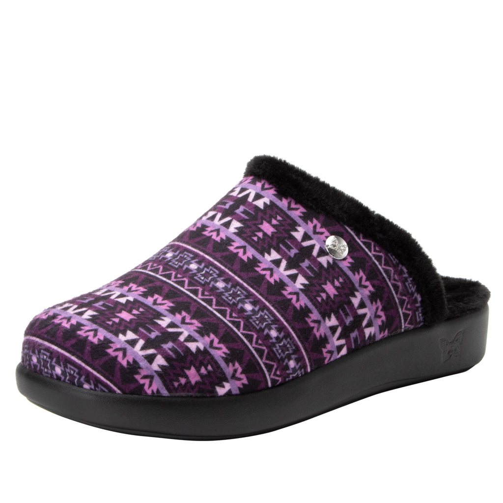 Comfee Santa Fe Berry backless plush slipper with a cozy comfort outsole  - COM-7632_S1