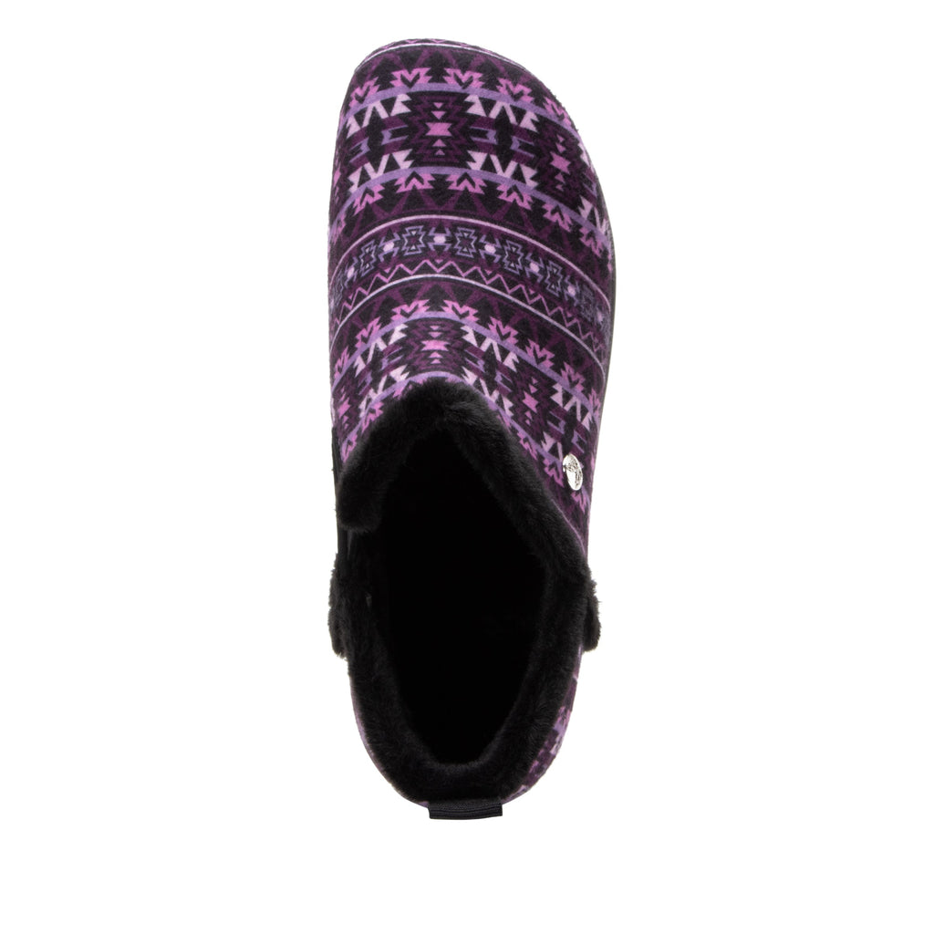 Cozee Santa Fe Berry slipper bootie with warm lining on a cozy comfort outsole  - COZ-7632_S5