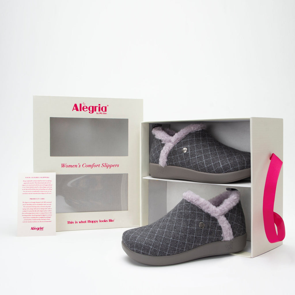 Cozee Smoke slipper bootie lined with warm sherpa with cozy comfort outsole  - COZ-7654_S7