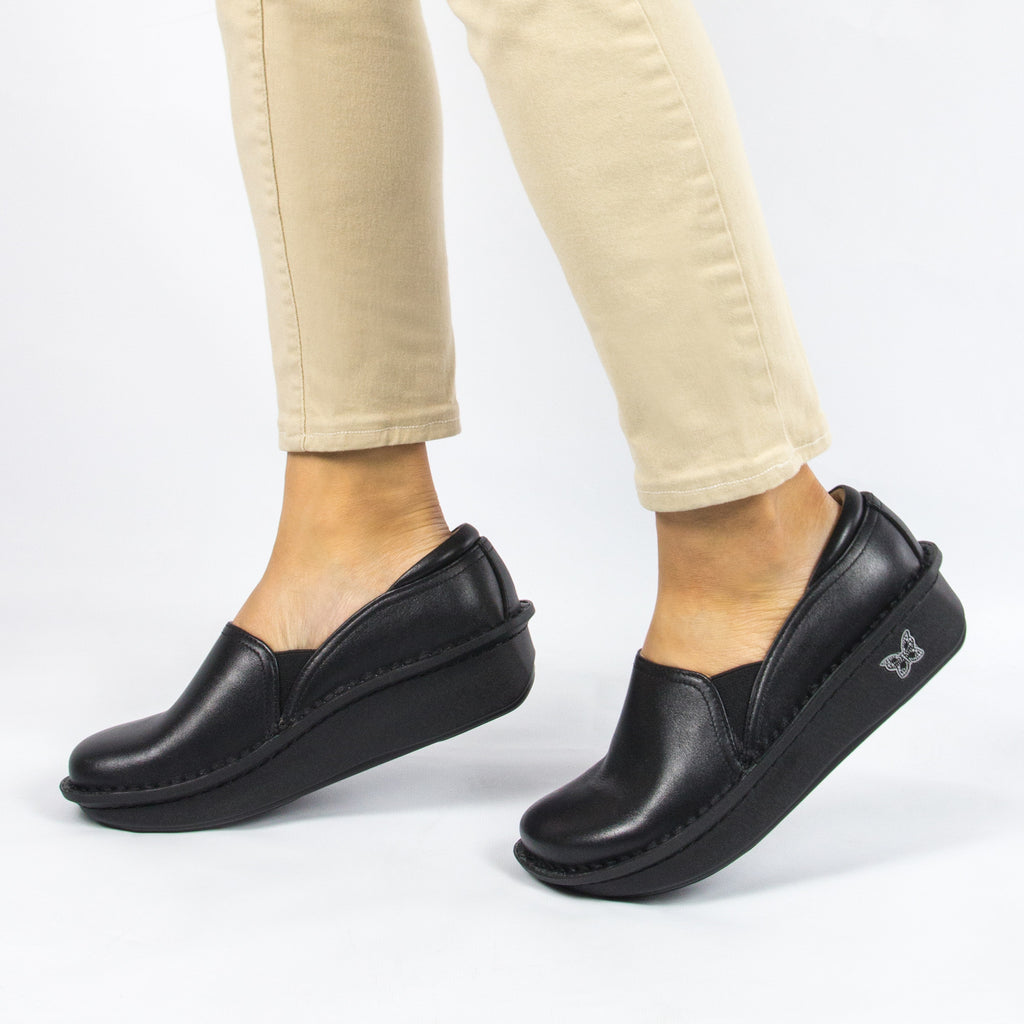 Debra Black Nappa Shoe - Alegria Shoes - 6 (6088947521)