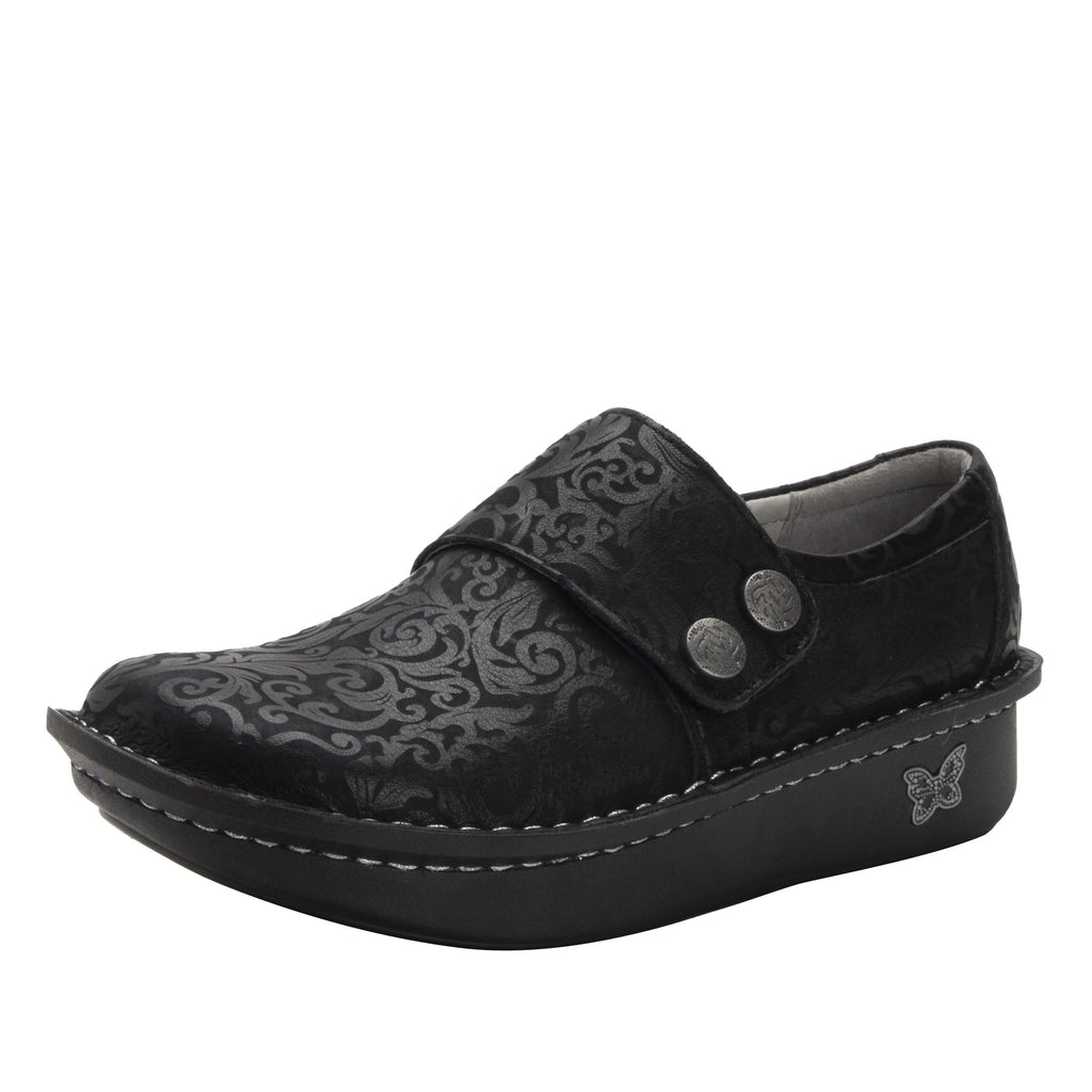 Deliah Ivy shoe with adjustable hook and loop strap on Classic Rocker outsole- DEL-7715_S1