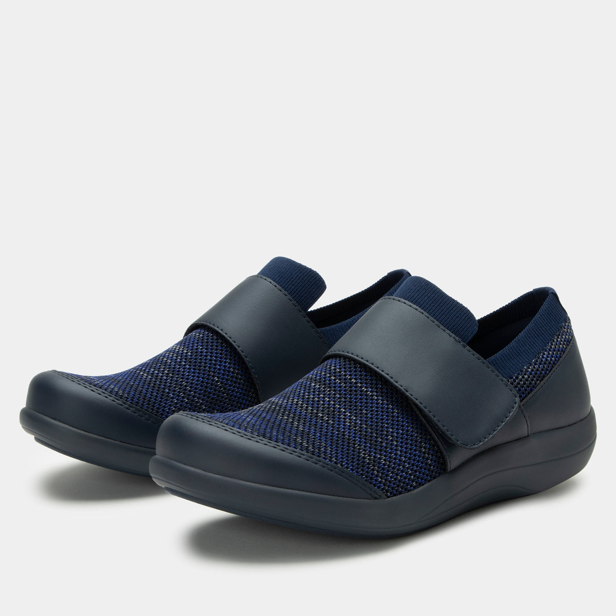 Dasher Navy Multi Shoe | Alegria Shoes