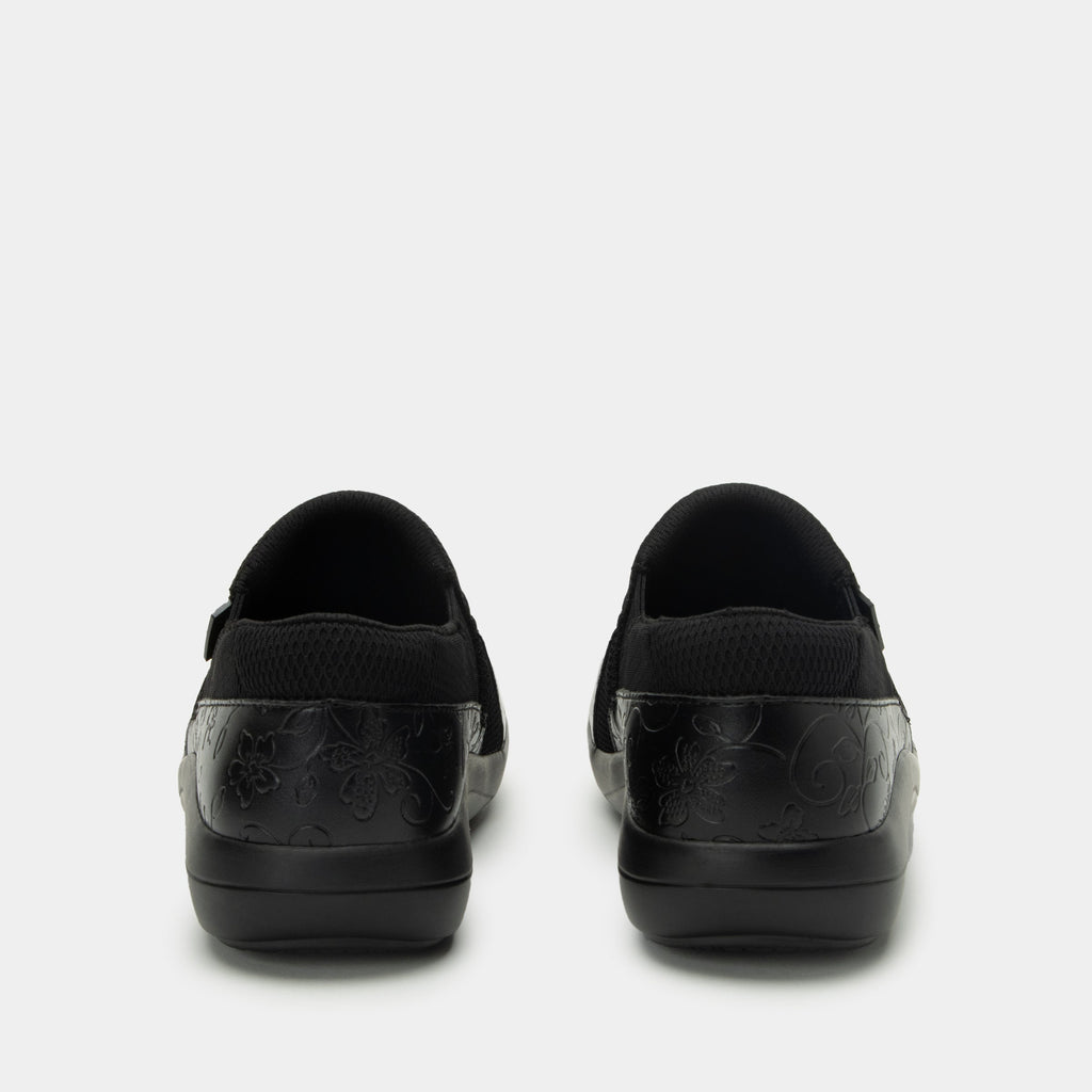 Duette Embloom Black Shoe | Alegria Shoes