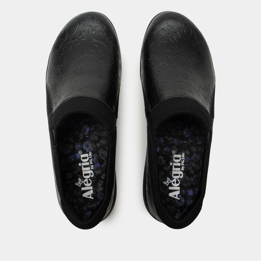 Duette Embloom Black Shoe | Alegria Shoes