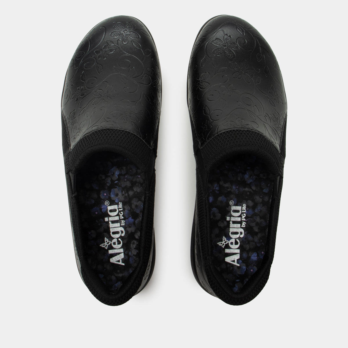 Duette Embloom Black Shoe | Alegria Shoes