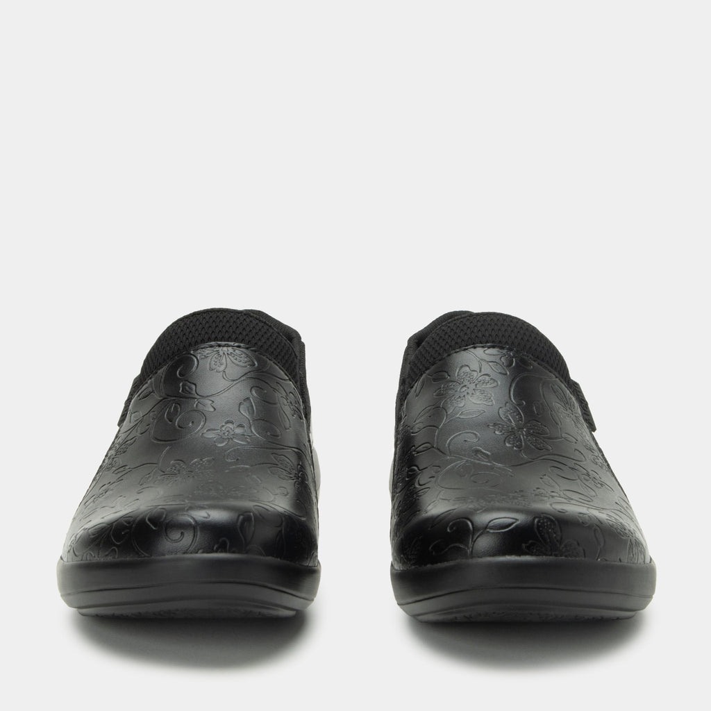 Duette Embloom Black Shoe | Alegria Shoes