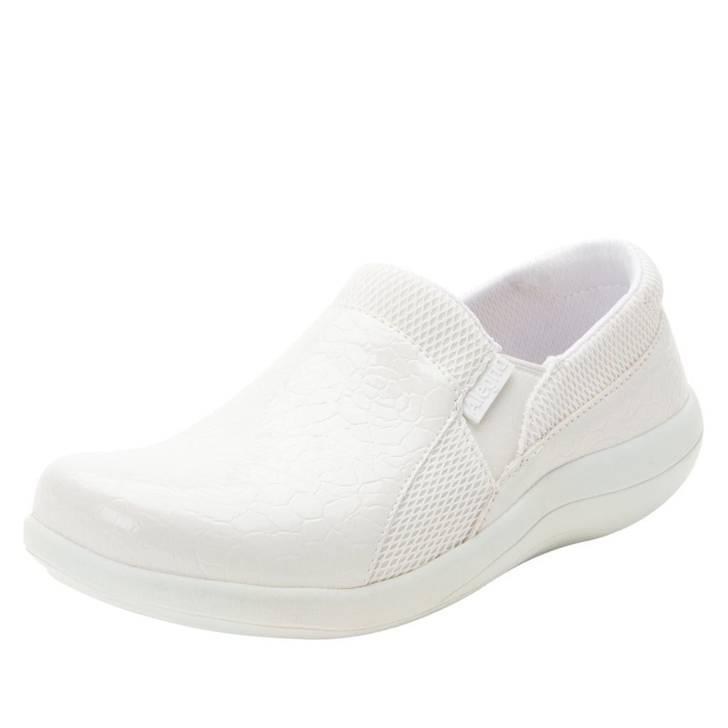 Duette Flourish White sport rocker professional shoe with dual density polyurethane outsole. DUE-956_S1 (2298577387574)