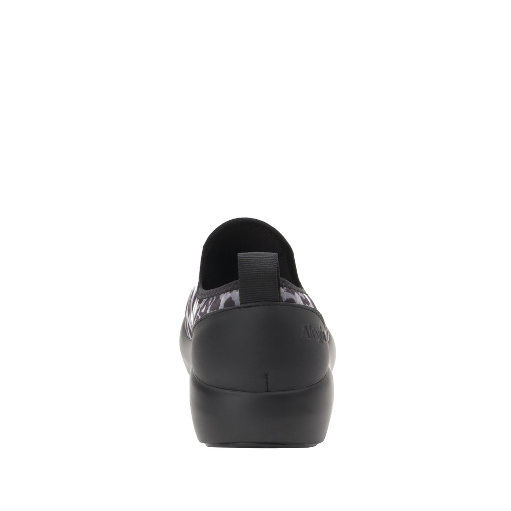 Eden White Leopard Dream Fit™ upper slip on style shoe with non-flexing rocker outsole - EDE-406_S3