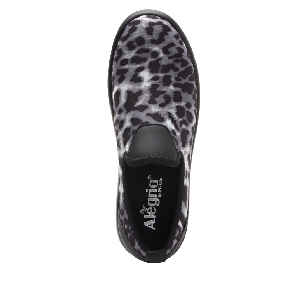 Eden White Leopard Dream Fit™ upper slip on style shoe with non-flexing rocker outsole - EDE-406_S4