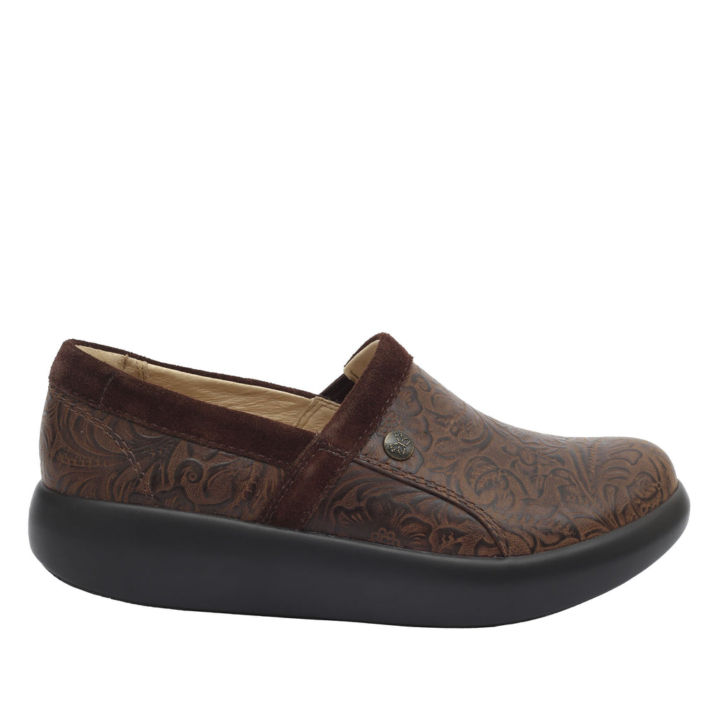 Emry Embossible Hickory leather upper slip on style shoe with non-flexing rocker outsole - EMR-7610_S3